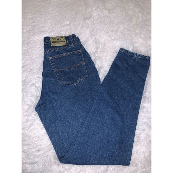 Vintage Jordache Dark Wash Tapered Jeans 13/14 - Picture 3 of 13